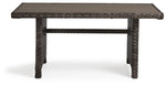 Acadia Outdoor Dining Table - Grey, Beige