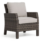 Acadia Outdoor Lounge Chair - Grey, Beige