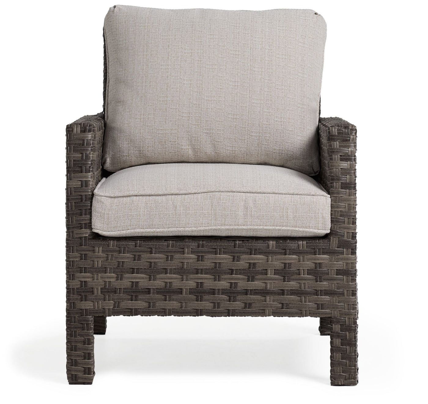 Acadia Outdoor Lounge Chair - Grey, Beige