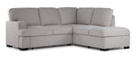 Adara 2-Piece Sectional with Left-Facing Pop-Up Bed - Beige