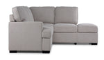 Adara 2-Piece Sectional with Left-Facing Pop-Up Bed - Beige
