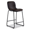 Adrien Upholstered Counter Height Stool - Brown