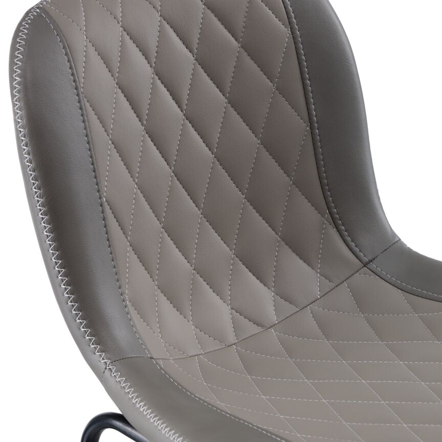 Adrien Upholstered Counter Height Stool - Grey