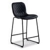 Adrien Upholstered Counter Height Stool - Black