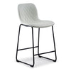 Adrien Upholstered Counter Height Stool - White