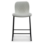 Adrien Upholstered Counter Height Stool - White