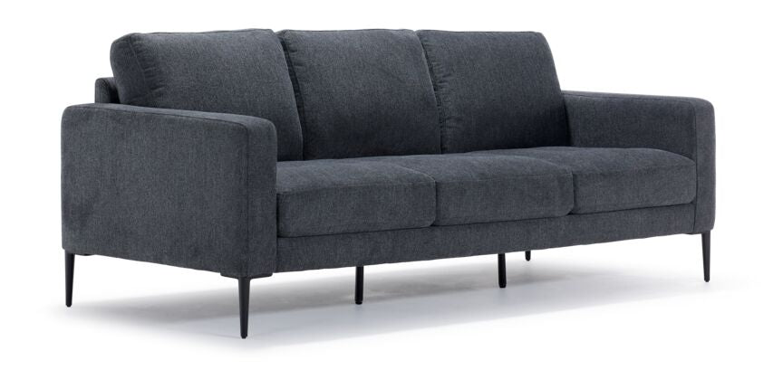 Alden Sofa and Chair Set - Charcoal