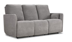Alexis Power Reclining Sofa and Loveseat Set - Grey
