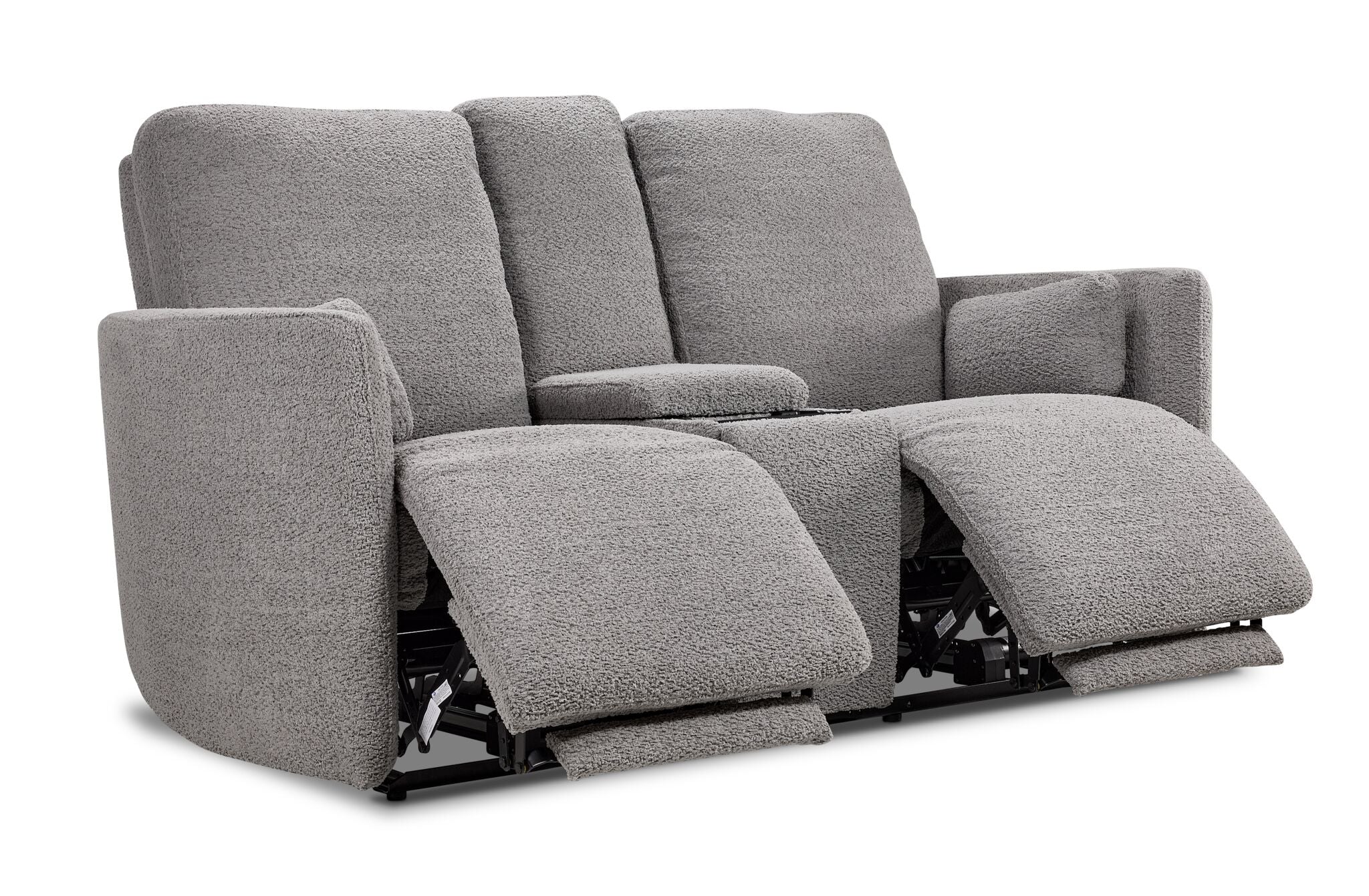 Alexis Power Reclining Loveseat with Console - Grey