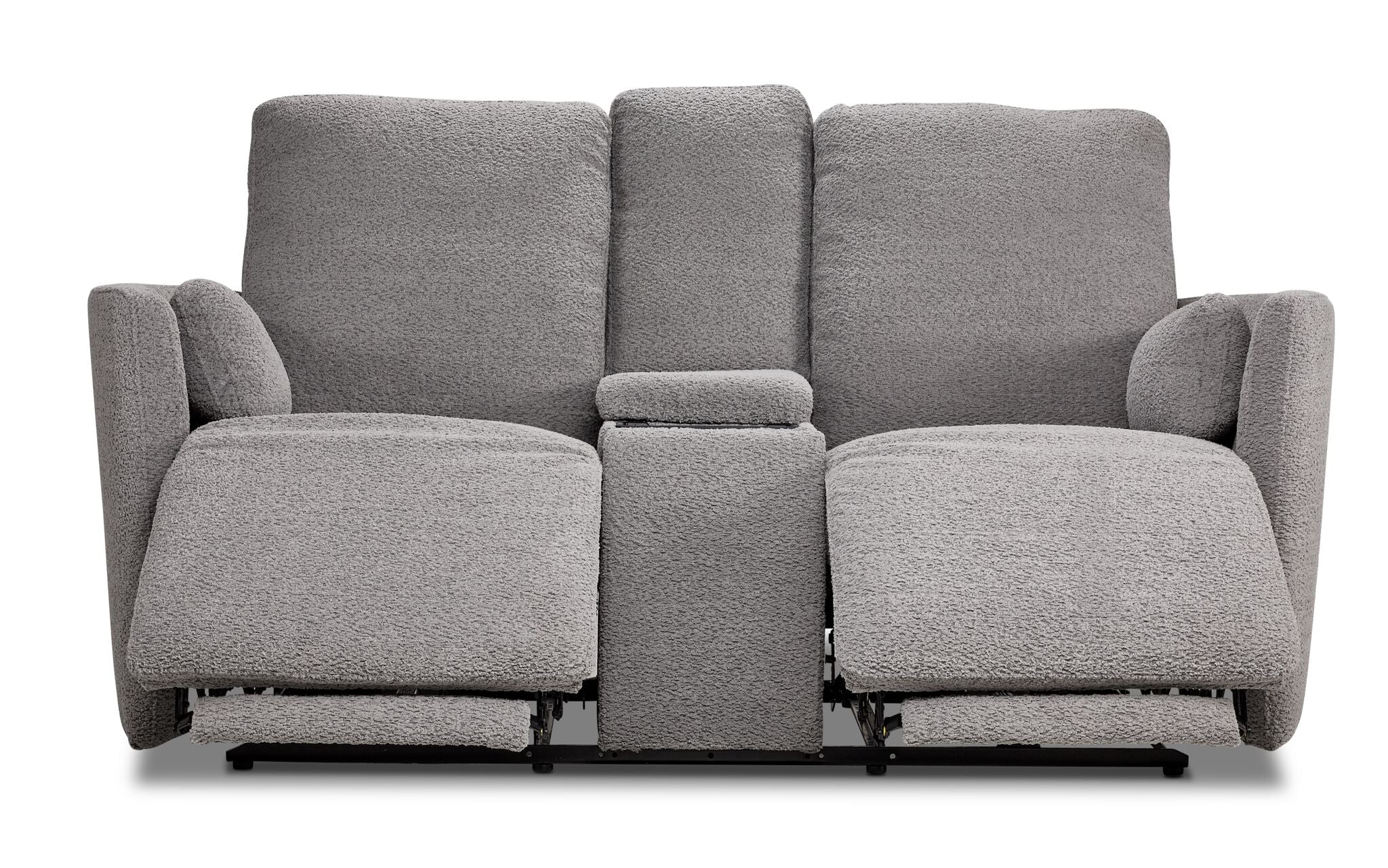 Alexis Power Reclining Loveseat with Console - Grey