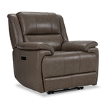 Allie Leather Dual Power Reclining Sofa, Loveseat and Recliner Set - Mocha