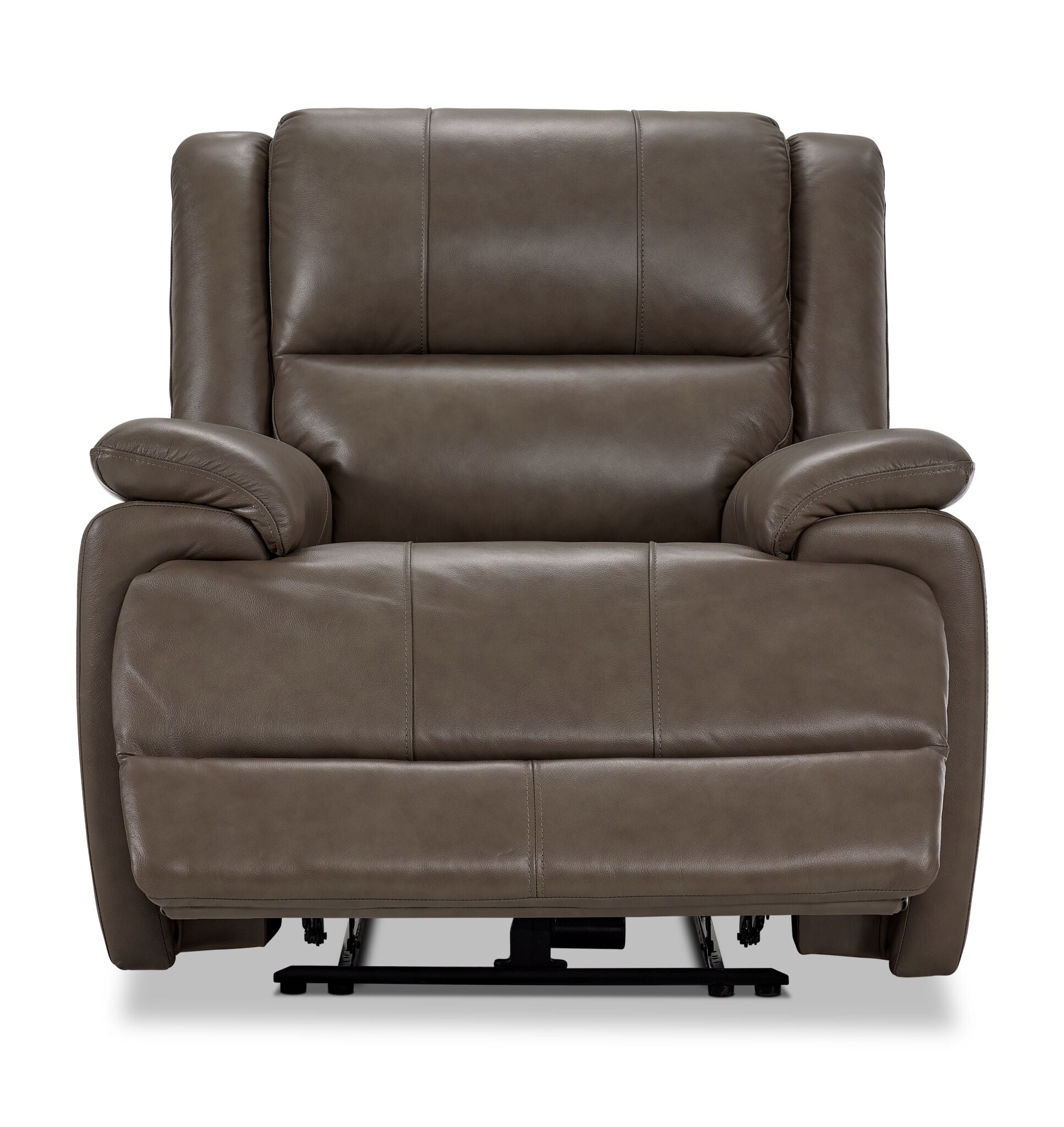 Allie Leather Dual Power Recliner - Mocha | Leon's