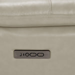 Allie Leather Dual Power Reclining Loveseat - Fog