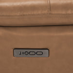 Allie Leather Dual Power Reclining Loveseat - Canyon
