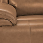 Allie Leather Dual Power Reclining Sofa, Loveseat and Recliner Set -Canyon