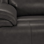 Allie Leather Dual Power Reclining Sofa, Loveseat and Recliner Set - Granite