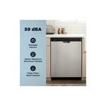 Amana Stainless Steel Dishwaser with Quick Wash Cycle - ADFS2524RS--