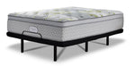 Beautyrest Max Amber Euro Top Plush Full Mattress and L2 Motion Adjustable Base