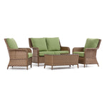 Aosta 4-Piece Conversation Set - Brown,Green