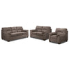 Archie Sofa, Loveseat & Chair Set- Ash