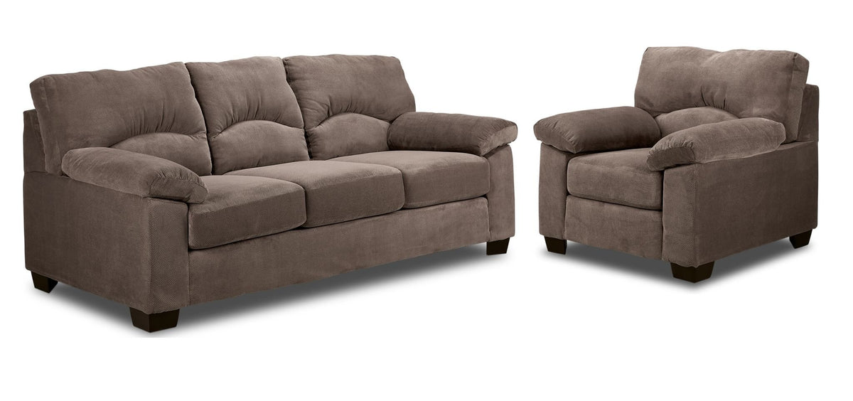 Archie Sofa & Chair Set- Ash | Leon's