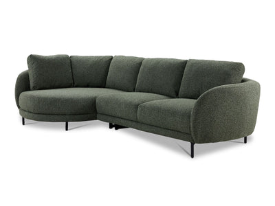 Ariana 2-Piece Sectional with Left Facing Chaise - Green