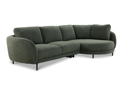 Ariana 2-Piece Sectional with Right Facing Chaise - Green