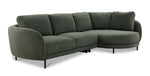 Ariana 2-Piece Sectional with Right Facing Chaise - Green