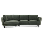 Ariana 2-Piece Sectional with Left Facing Chaise - Green