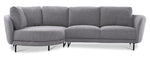 Ariana 2-Piece Sectional with Left Facing Chaise - Ash