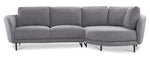 Ariana 2-Piece Sectional with Right Facing Chaise - Ash