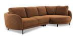 Ariana 2-Piece Sectional with Right Facing Chaise - Orange