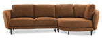 Ariana 2-Piece Sectional with Right Facing Chaise - Orange