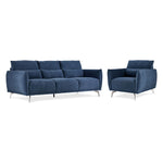 Arie Sofa and Chair Set - Blue