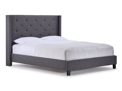 Audrey 3-Piece King Bed - Dark Grey