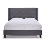 Audrey 3-Piece Queen Bed - Dark Grey