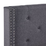 Audrey 3-Piece King Bed - Dark Grey