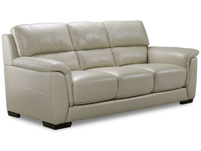 Avalon Leather Sofa - Oyster Grey Cream