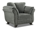Avery Sofa, Loveseat and Chair Set - Charcoal
