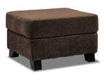 Avery Ottoman - Chocolate