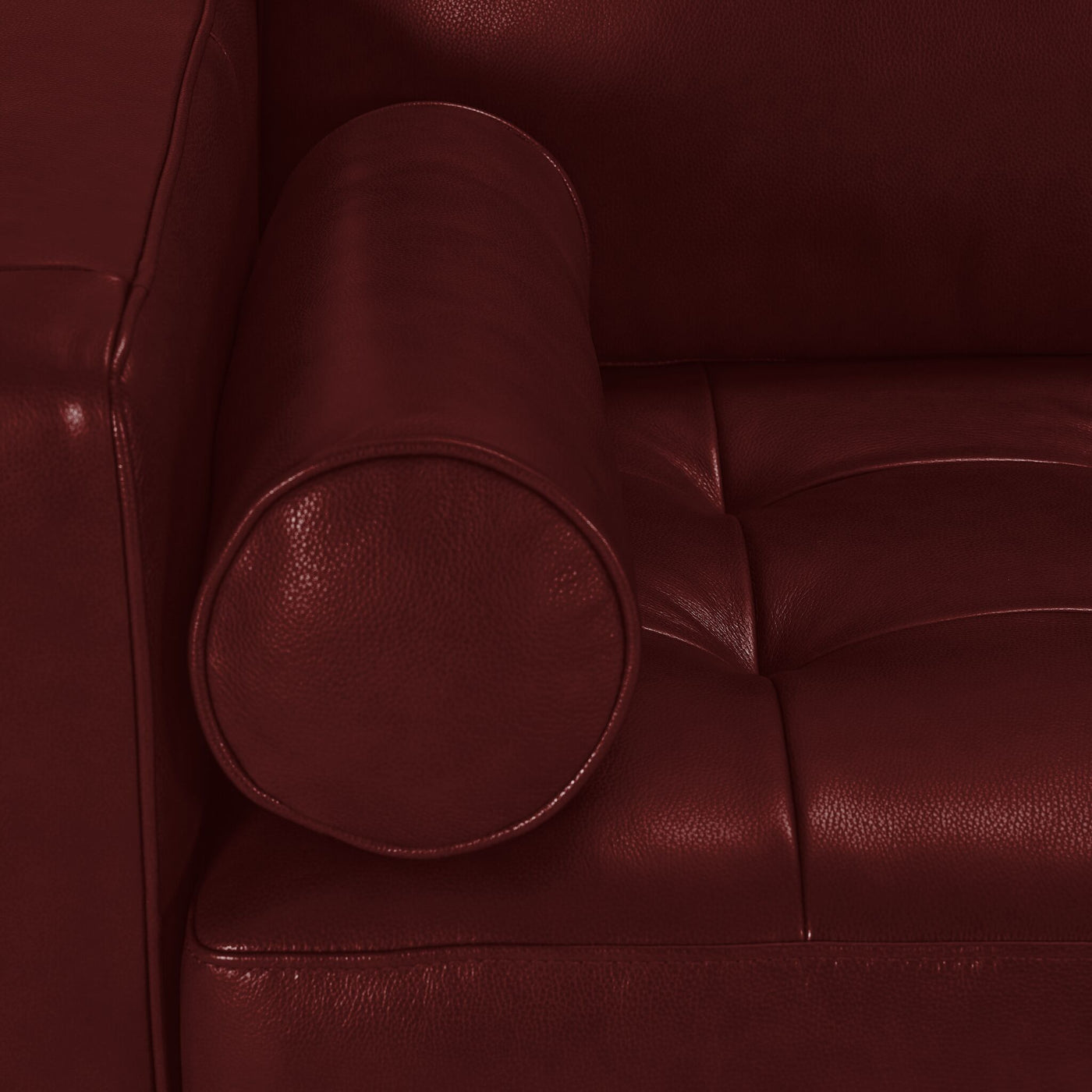 Bari Leather Chair - Fire