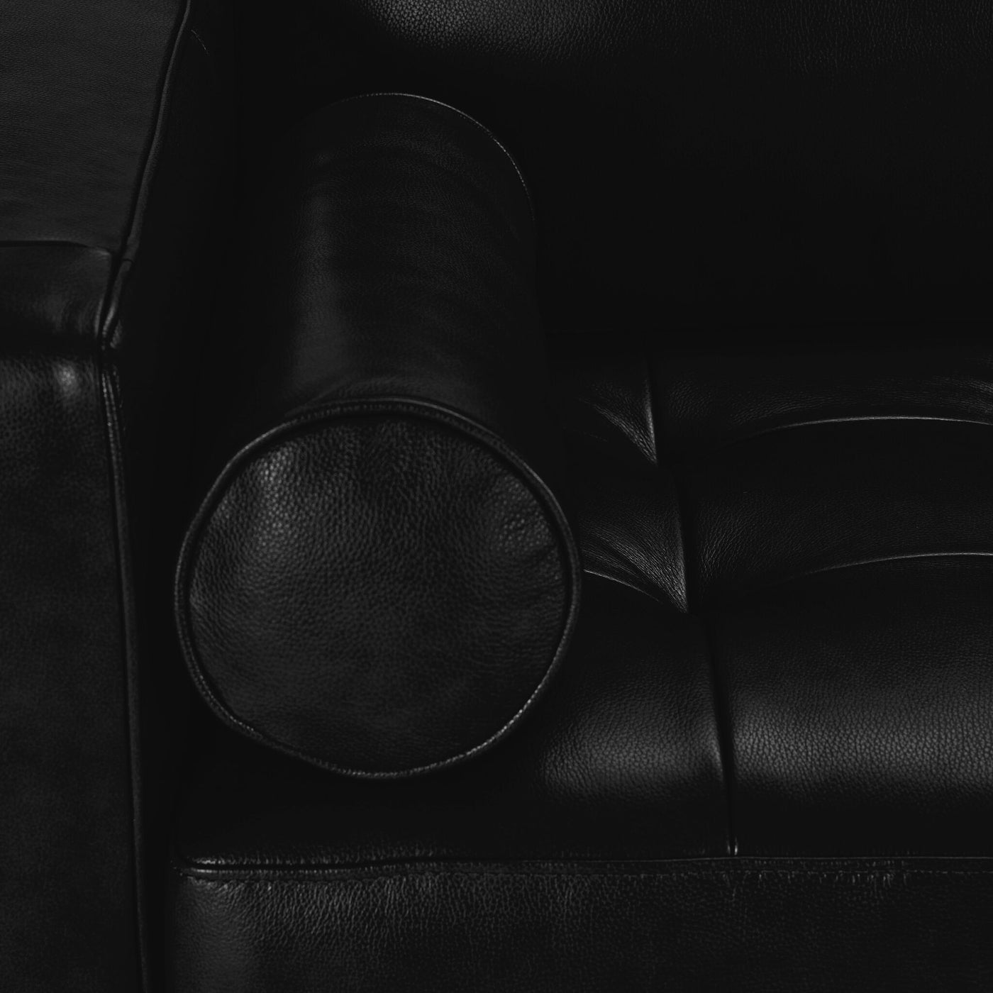 Bari Leather Chair - Black