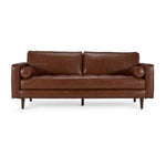 Bari Leather Sofa - Cobblestone