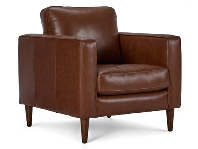 Bari Leather Chair - Cobblestone