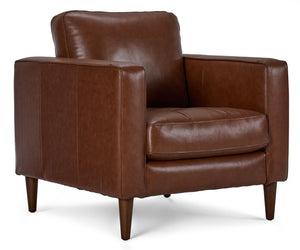 Bari Leather Chair - Cobblestone