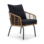 Belize 4 - Piece Outdoor Conversation Set - Beige & Black