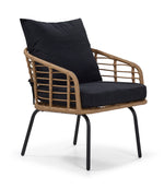 Belize 4 - Piece Outdoor Conversation Set - Beige & Black