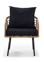 Belize 4 - Piece Outdoor Conversation Set - Beige & Black