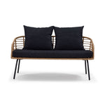 Belize 4 - Piece Outdoor Conversation Set - Beige & Black