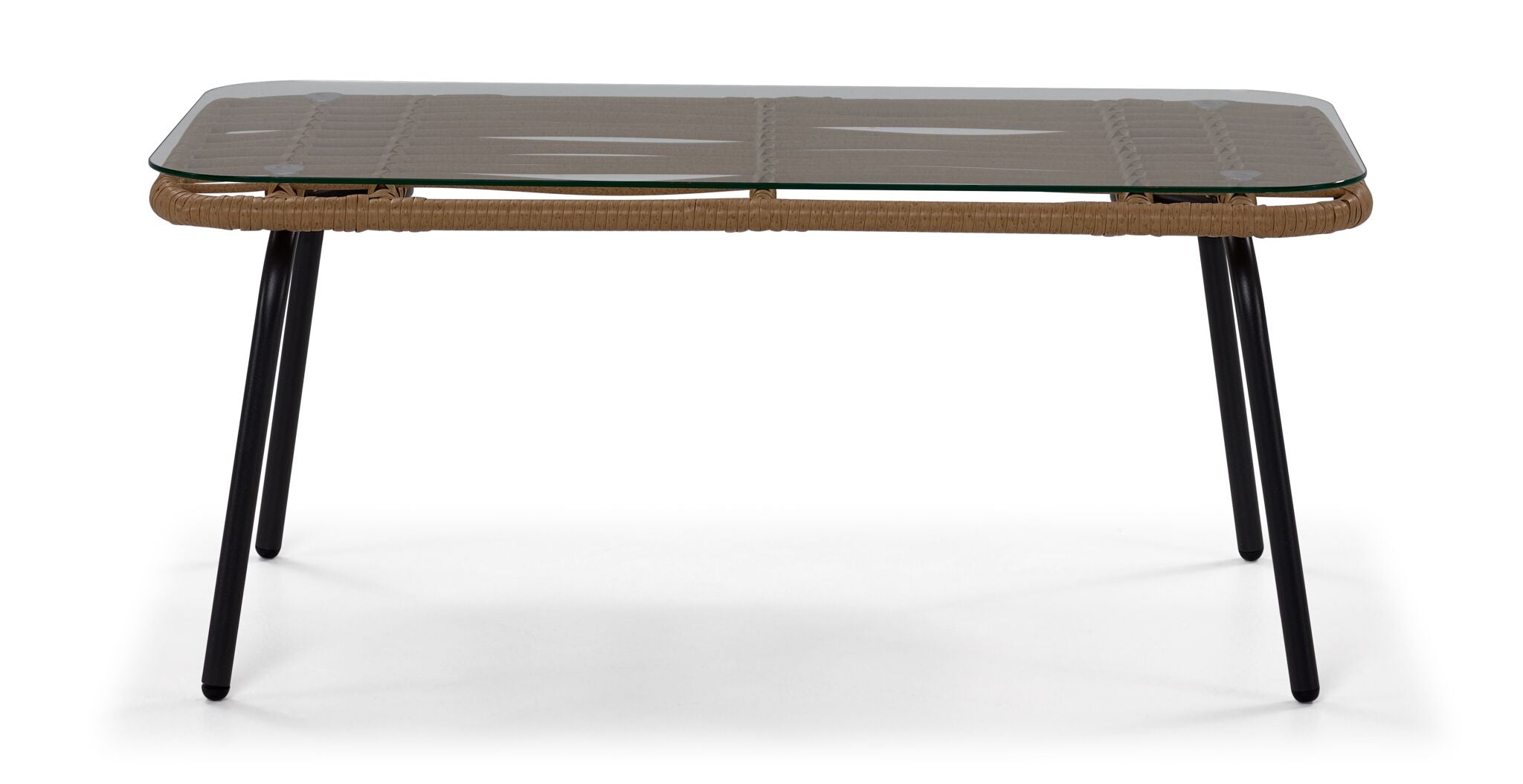 Belize 4 - Piece Outdoor Conversation Set - Beige & Black